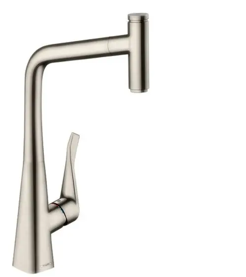 Hansgrohe HG Spültischmischer 320 Metris Select M71 Ausziehauslauf 1jet sBox steel, 73803800, Artikel in Kategorie